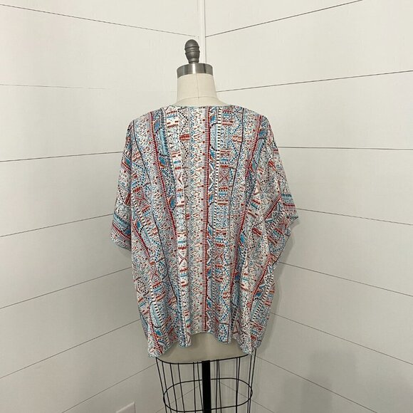 Band of Gypsies Revolve Boho Tribal Print Kimono, Women’s Size Small/Medium - Picture 4 of 10